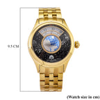 William Hunt Limited Edition Celestial Constellation Automatic Movt Watch With Rotating Globe 3ATM Water Resistancy Presented in a Gift Box - Gold Black_8351519_7