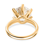 D'Joy Moissanite Solitaire Ring in 18K YG VermeilSterling Silver  5.275  Ct._8352026_4