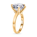 D'Joy Moissanite Solitaire Ring in 18K YG VermeilSterling Silver  5.275  Ct._8352027_3
