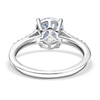 Royal Bali Collection - D'Joy Moissanite Solitaire Ring in Platinum Overlay Sterling Silver 1.60 Ct._8352082_4