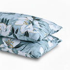 LIVMORE Set of 3 Printed Polyester Sheet Set - Double Blue_8352528_3