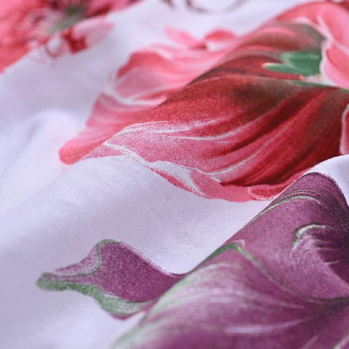 LIVMORE Set of 3 Printed Polyester Sheet Set - Double White V32698930 6