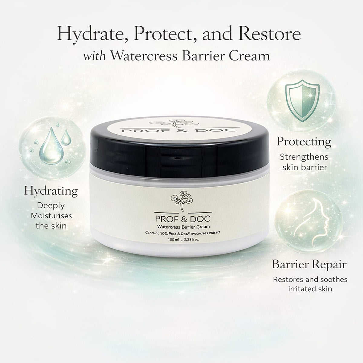 Prof &amp; Doc Watercress Barrier Cream - 100ml 8352772 4