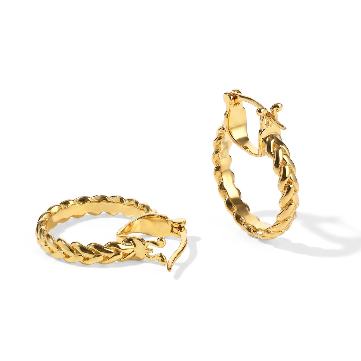 EverTrue Bronzella Collection - Full Hoop Earring with Clasp Back in Yellow Gold Tone 8352861 2