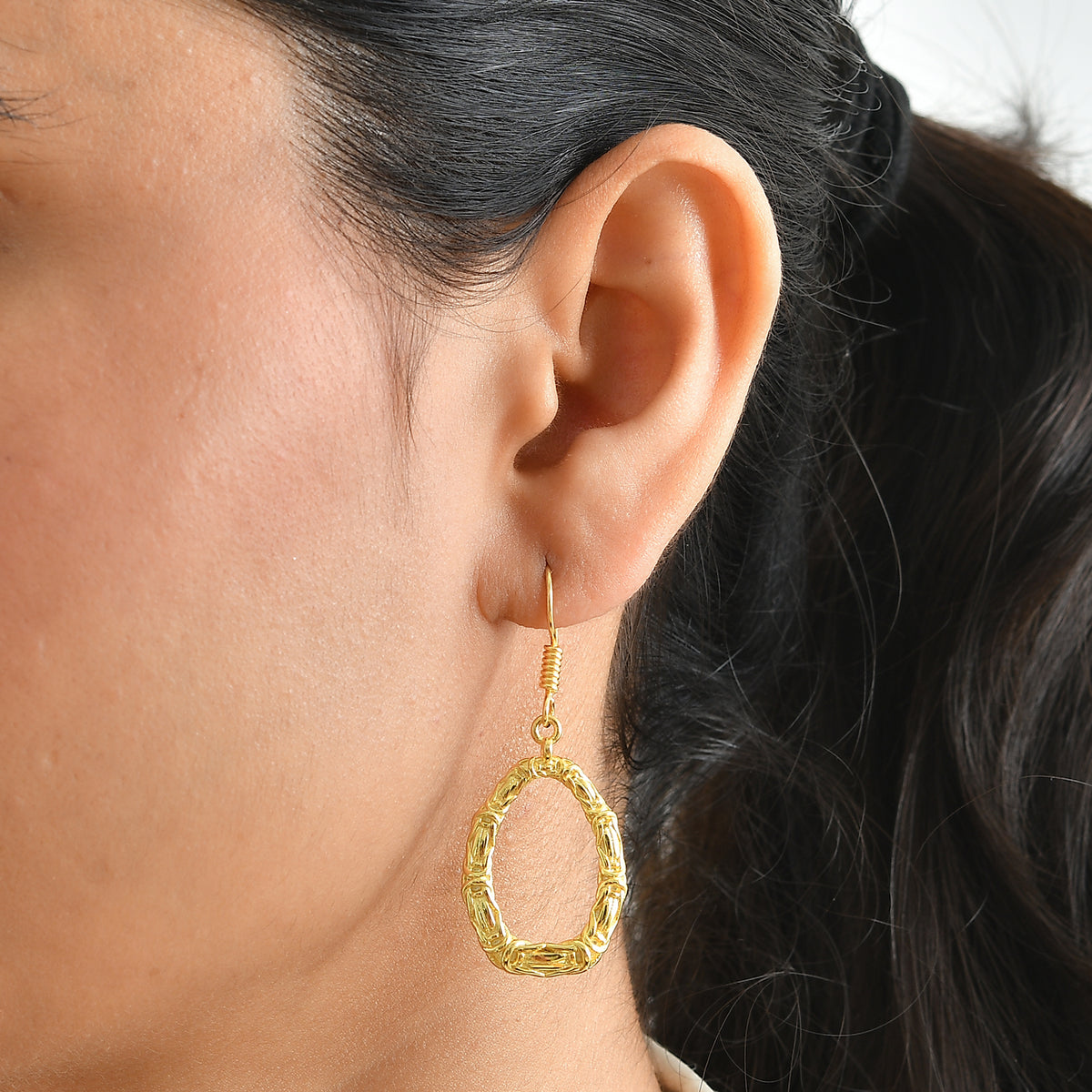 EverTrue Bronzella Collection - Earring with J Hook in Yellow Gold Tone 8352866 1