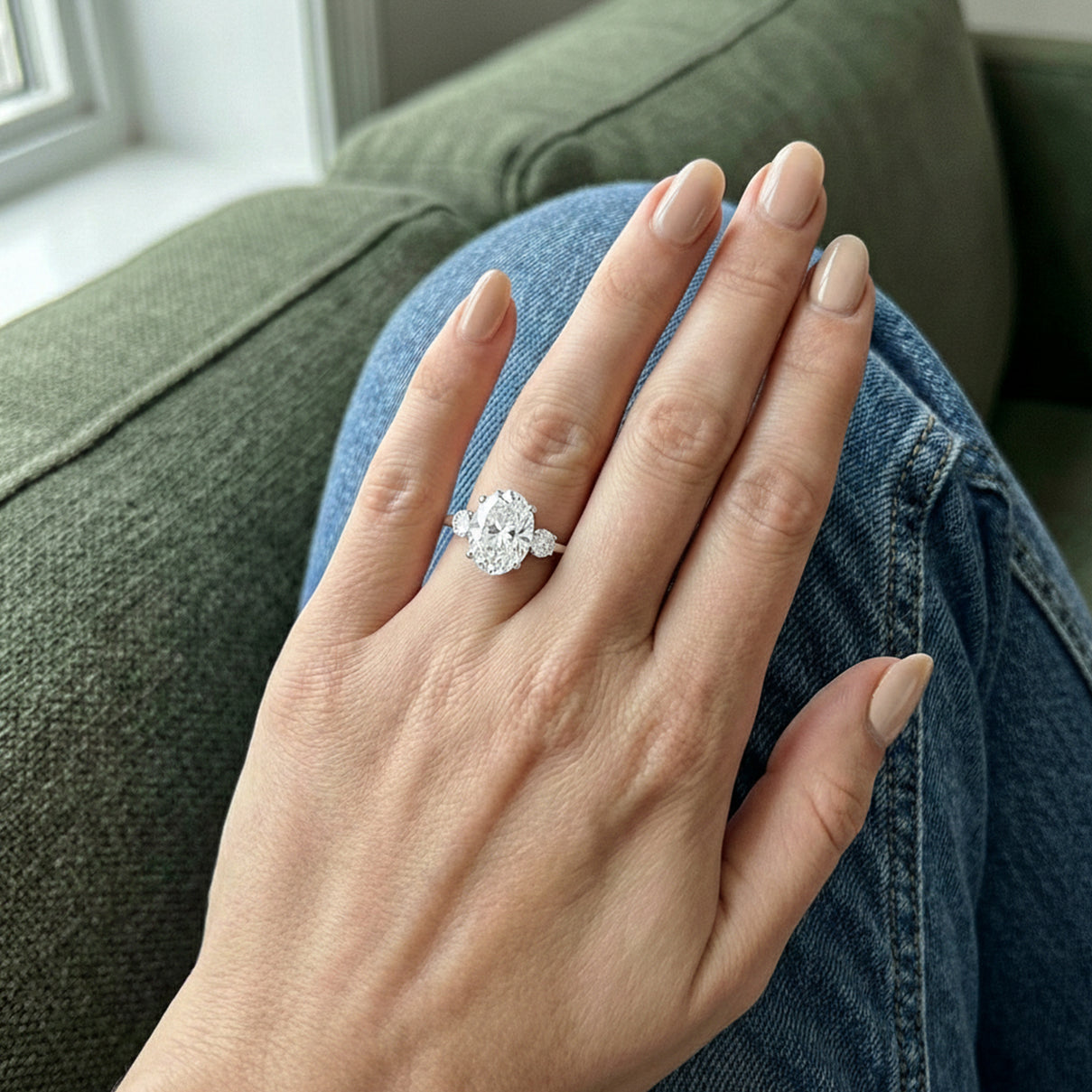 D'Joy 10.48 Ct. Moissanite Solitaire Ring in Rhodium Overlay Sterling Silver 8353501 2