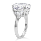D'Joy Moissanite Solitaire Ring in Rhodium Overlay Sterling Silver  10.48 Ct._8353501_6