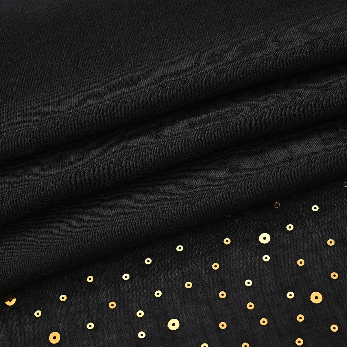 Limited Collection Sparkling Sequin Scarf (One Size, 180 x 70cm) - Black V32653274 5