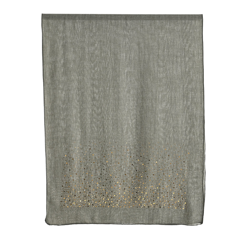 Limited Collection Sparkling Sequin Scarf (One Size, 180 x 70cm) - Green_8353998_6