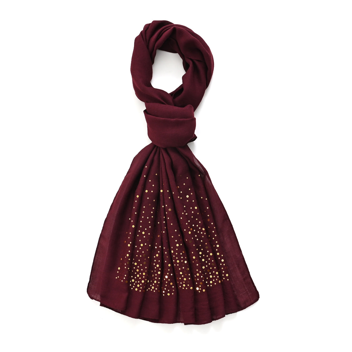 Limited Collection Sparkling Sequin Scarf (One Size, 180 x 70cm) - Purple V32515834 4