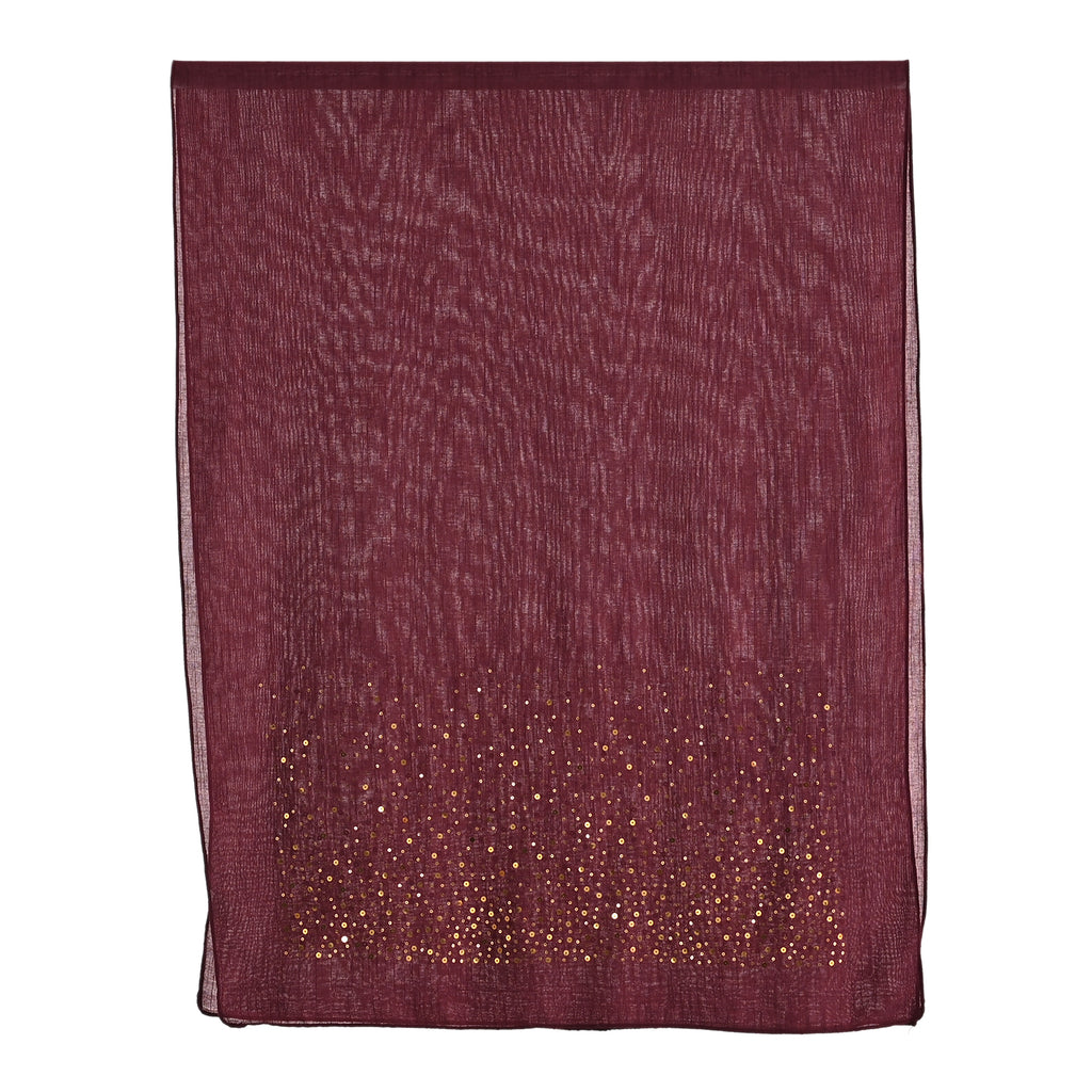 Limited Collection Sparkling Sequin Scarf (One Size, 180 x 70cm) - Purple_8353999_6