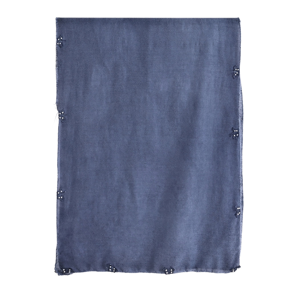 Limited Collection Embelished Season Shawl Shawl (180 x 70 Cm) - Blue_8354218_5