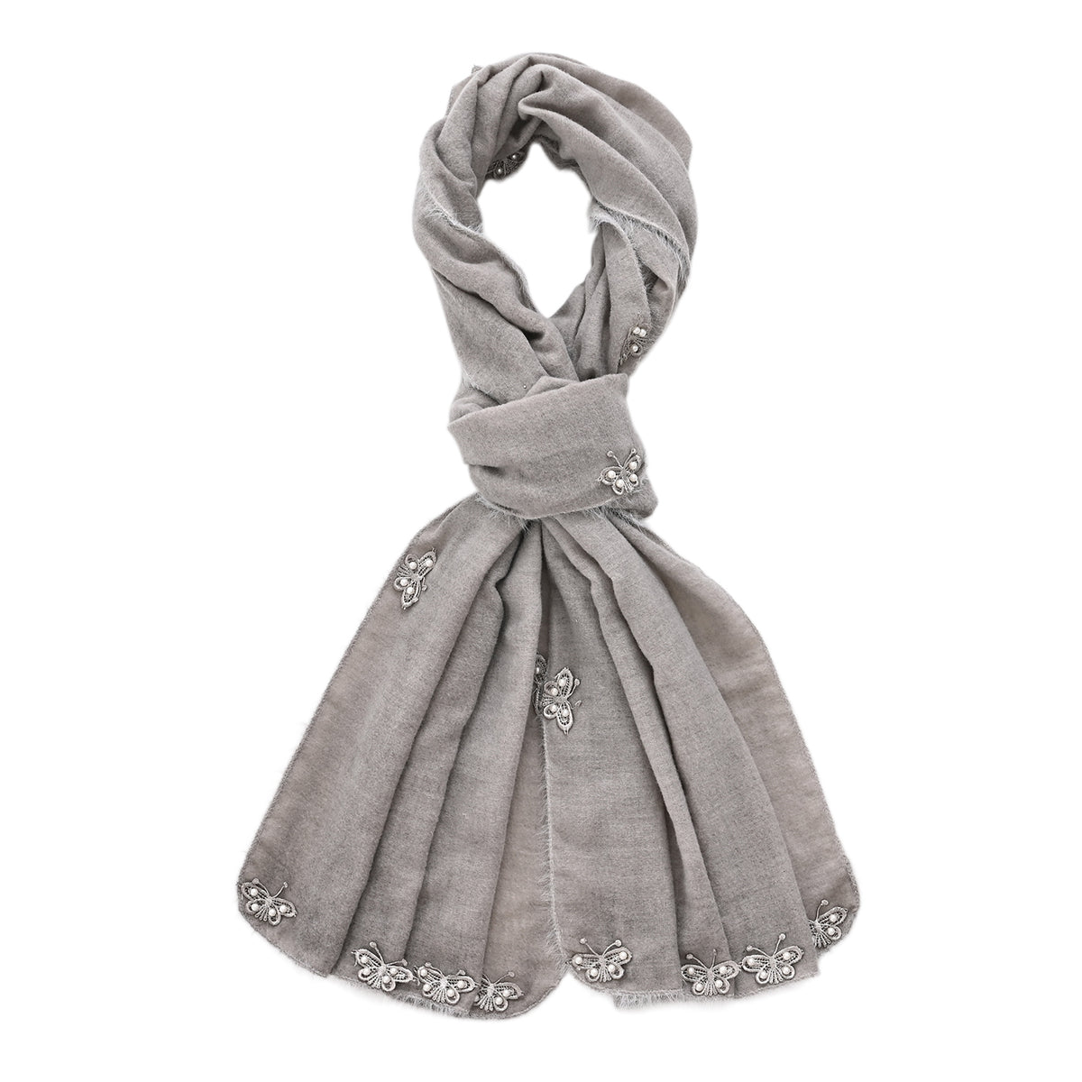 Limited Collection Embellished Season Shawl Shawl (180 x 70 Cm) - Grey 8354220 5