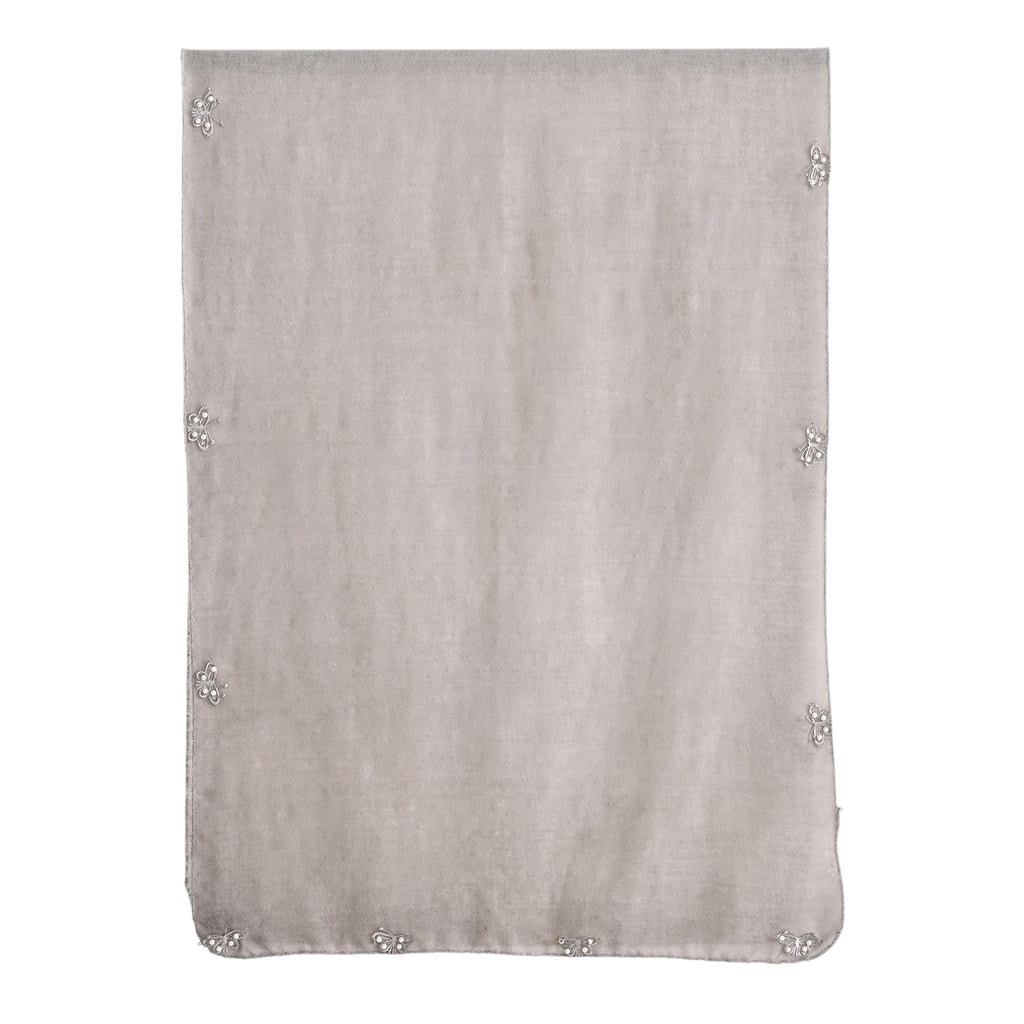 Limited Collection Embelished Season Shawl Shawl (180 x 70 Cm) - Grey_8354220_5