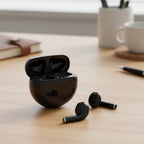 Sleek Ergonomic TWS Earbuds with 150mAh Charging Case and 2-3 Hours Playtime - Black_8354262_1