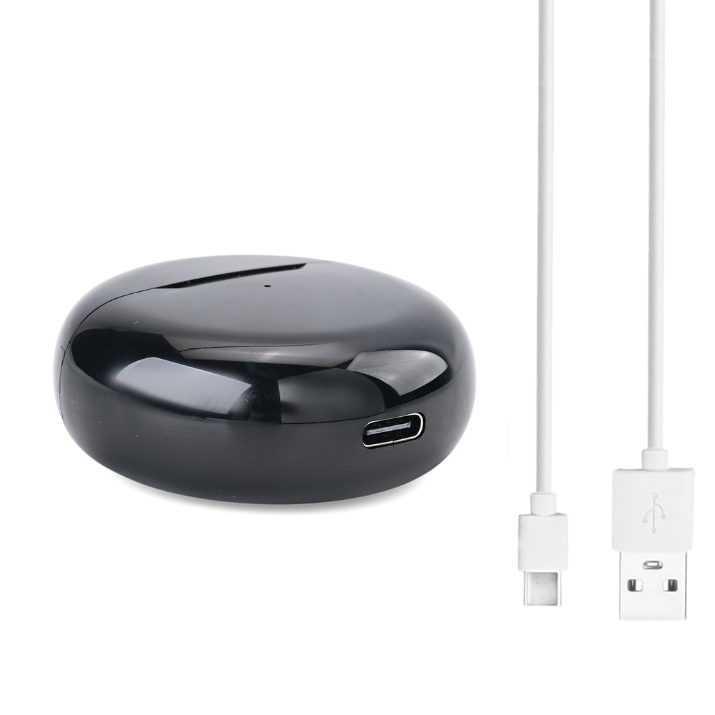 Sleek Ergonomic TWS Earbuds with 150mAh Charging Case and 2-3 Hours Playtime - Black_8354262_8