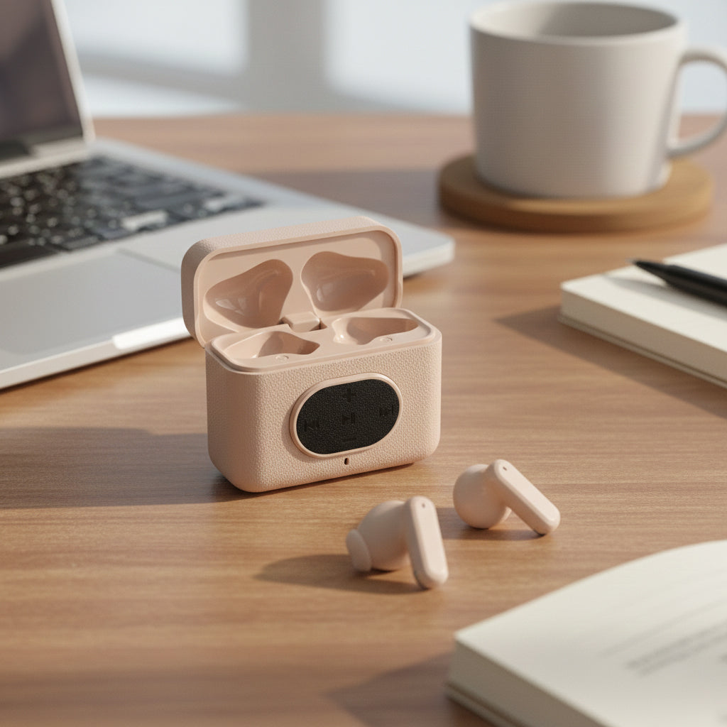 TWS True Wireless Earbuds - 180mAh Charging Case &amp; 3-4 Hour Playtime - Black V32668076 1