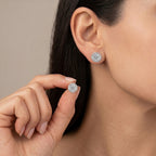 New York Close Out - 14K Yellow Gold Lab Grown Diamond (VS/GH) Halo Earring with Push Back 5.00 Ct._8354286_3