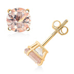Luxoro 14K Yellow Gold AAA Morganite Earring, Gold Wt.1.47 Gms  1.500  Ct._8354396