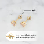 Luxoro 14K Yellow Gold AAA Morganite Earring, Gold Wt.1.47 Gms  1.500  Ct._8354396_4