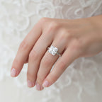 D'Joy - Royal Asscher Cut VS/EF Moissanite Solitaire Ring in Rhodium Overlay Sterling Silver 2.00 Ct._8354479_2