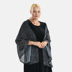 Limited Collection Leopard Print Evening Shawl (180 x 70 cm) - Green_8354944