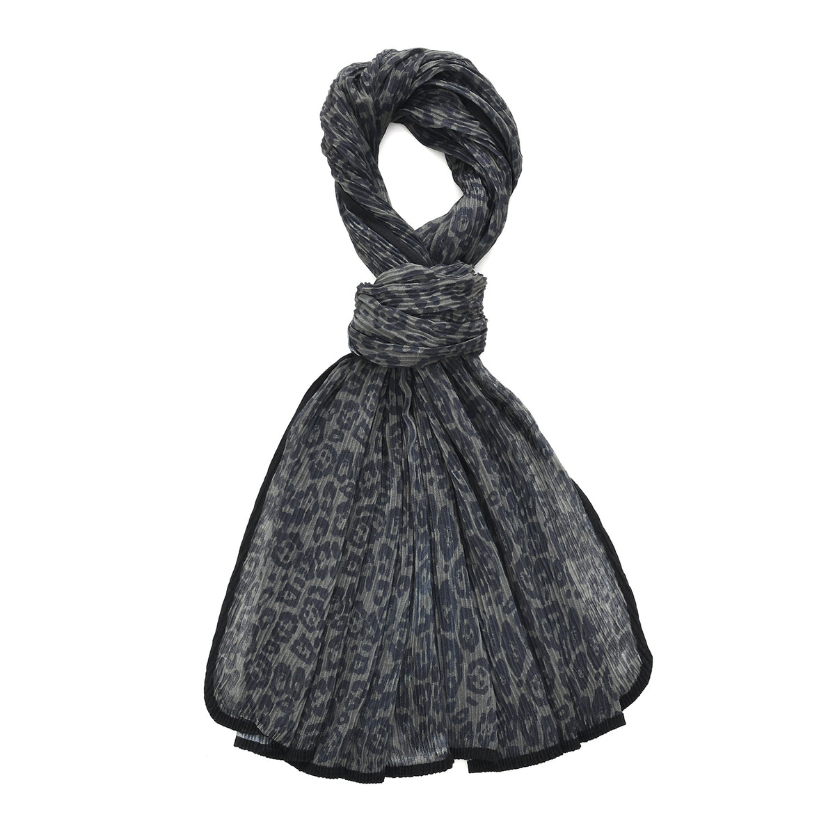 Limited Collection Leopard Print Evening Shawl (180 x 70 cm) - Green V32566156 6