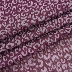 Leopard Print Evening Shawl (180 x 70 cm) - Purple_8354946_8