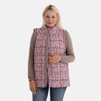 La Marey Chelsea Floral Print Gilet (Size 8-10) - Red_8355022_3