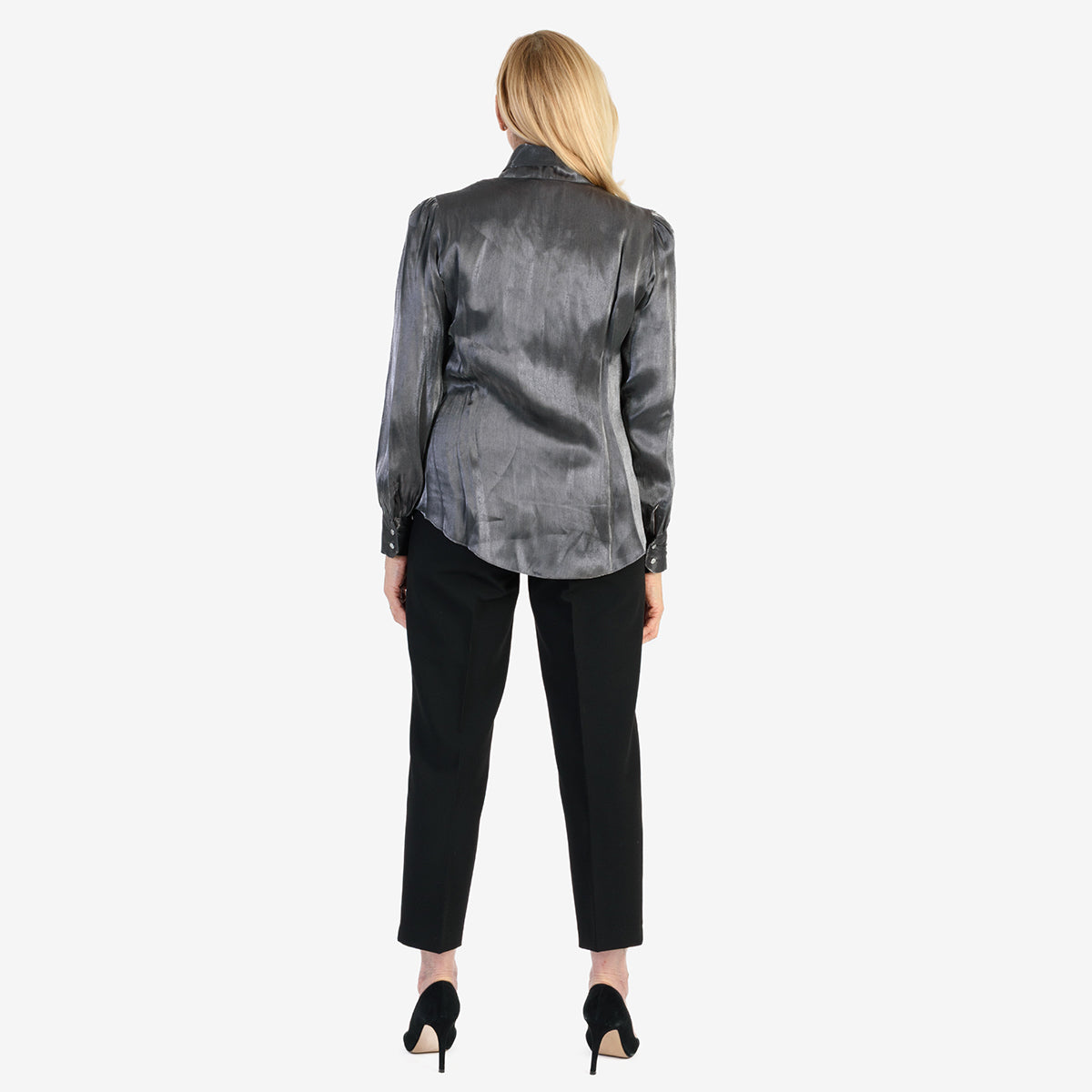 Best Seller Marina Kaneva Bow Tie Top (Size 8) - Silver V32512877 3
