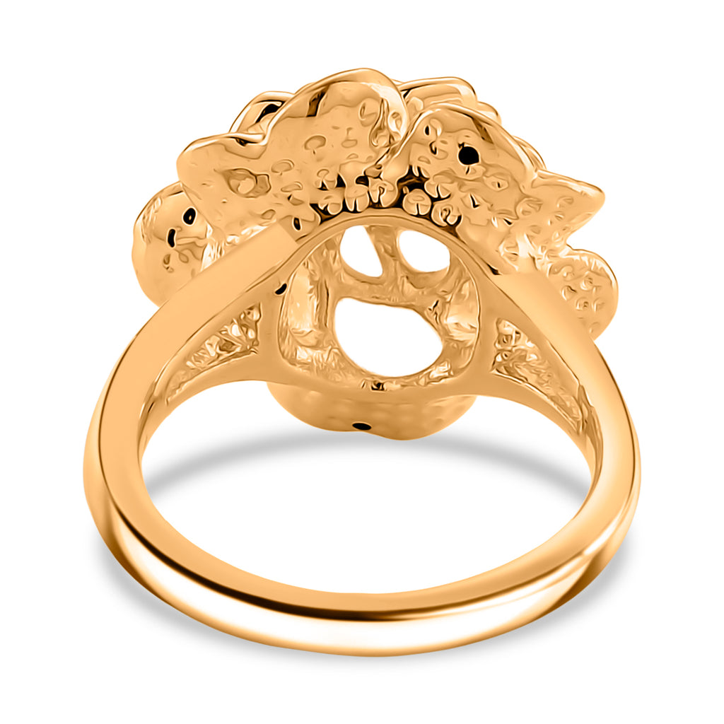 Designer Inspired -24K Yellow Gold (99.99% Purity) Flower Ring_8355890_4
