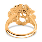 Designer Inspired -24K Yellow Gold (99.99% Purity) Flower Ring_8355890_4