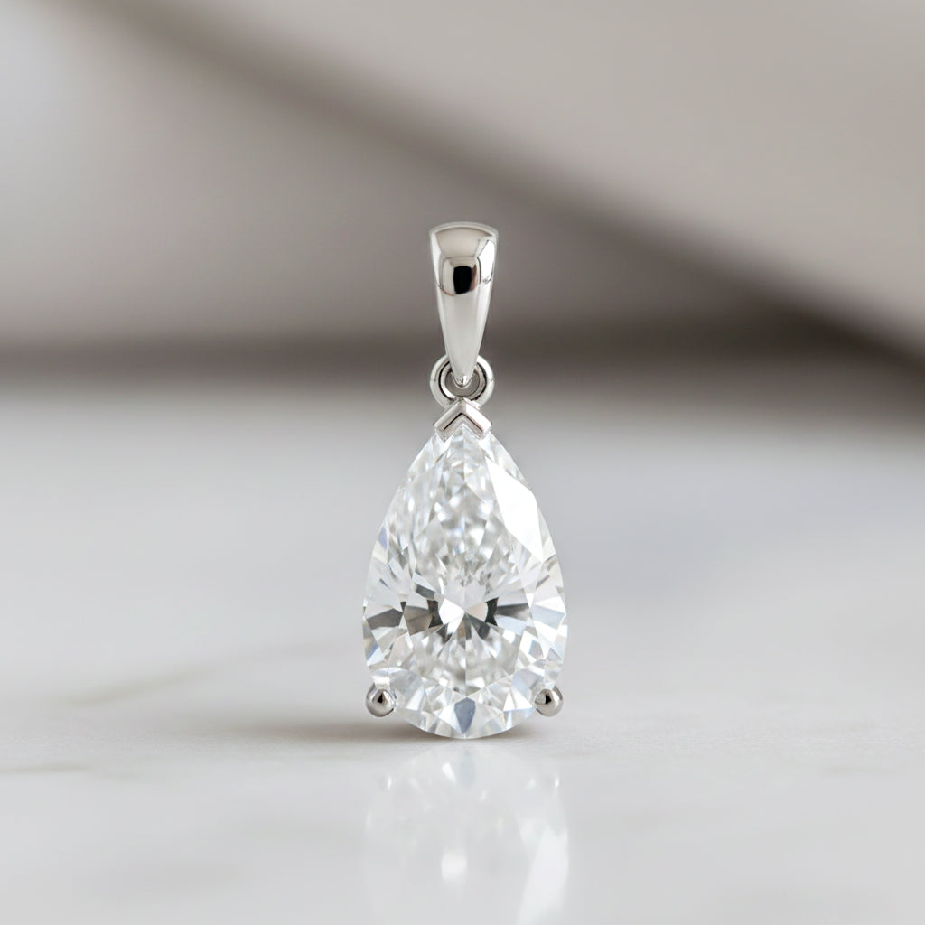 Luxuriant 950 Platinum IGI Certified Lab Grown Diamond (VS/EF) Pendant 5.00 Ct. 8356035 2