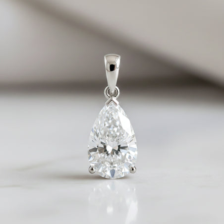 Luxuriant 950 Platinum IGI Certified Lab Grown Diamond (VS/EF) Pendant 5.00 Ct. 8356035 2