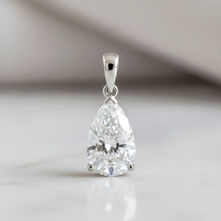 Luxuriant 950 Platinum IGI Certified Lab Grown Diamond (VS/EF) Pendant 5.00 Ct. 8356035 2