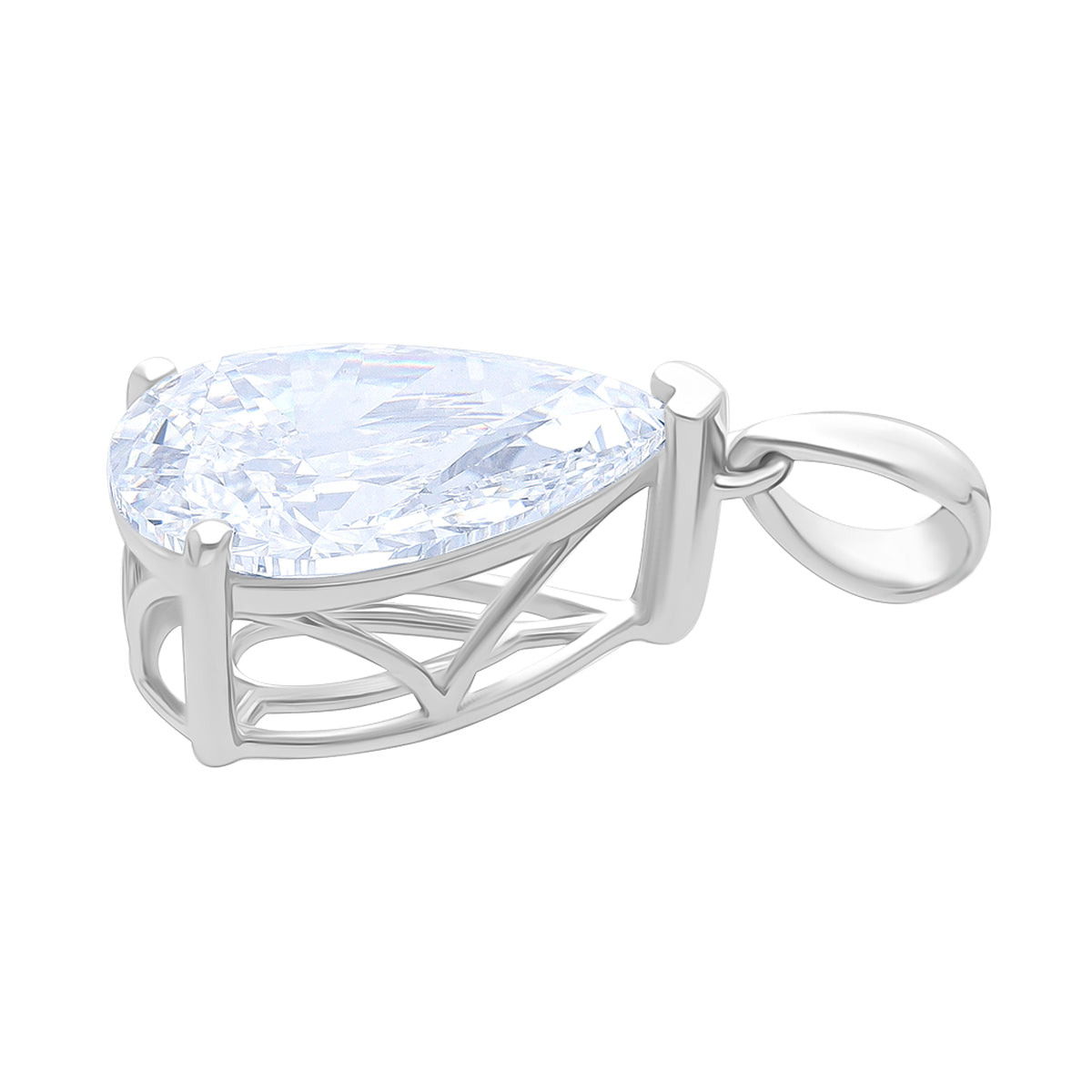 Luxuriant 950 Platinum IGI Certified Lab Grown Diamond (VS/EF) Pendant 5.00 Ct. 8356035 4