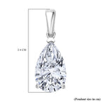 Luxuriant 950 Platinum IGI Certified Lab Grown Diamond (VS/EF) Pear Cut Solitaire Pendant 5.00 Ct._8356035_5