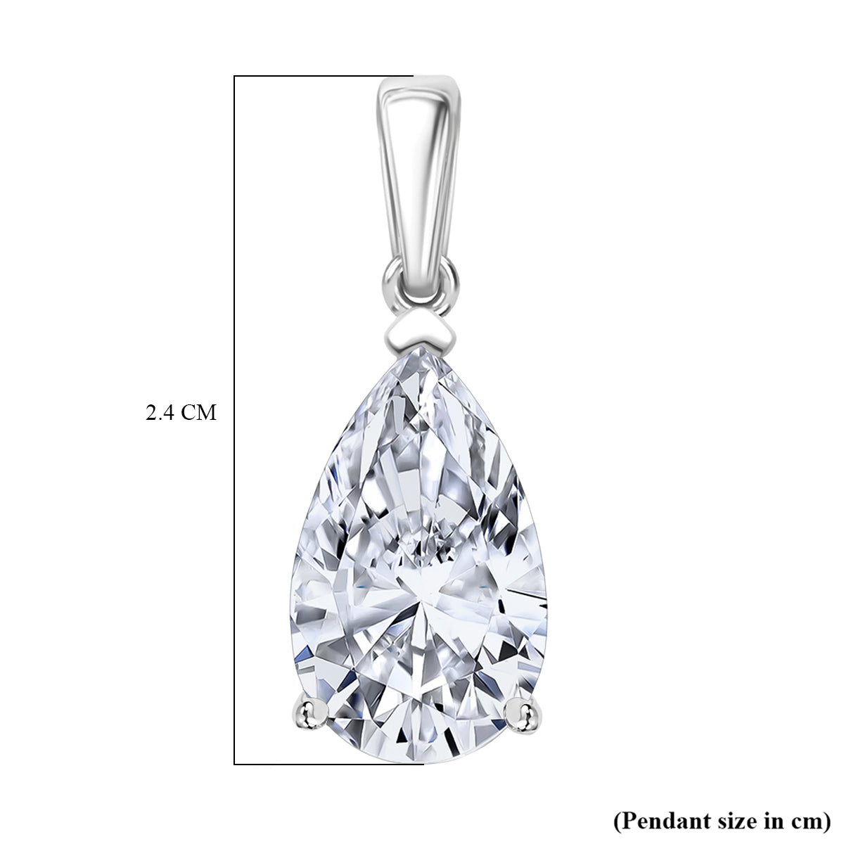Luxuriant 950 Platinum IGI Certified Lab Grown Diamond (VS/EF) Pendant 5.00 Ct. 8356035 6
