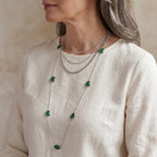 D'Joy - Green Onyx Necklace (Size - 30) in Platinum Overlay Sterling Silver 20.90 Ct._8356264_2