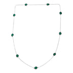 D'Joy - Green Onyx Necklace (Size - 30) in Platinum Overlay Sterling Silver 20.90 Ct._8356264_3