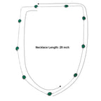 D'Joy - Green Onyx Necklace (Size - 30) in Platinum Overlay Sterling Silver 20.90 Ct._8356264_6