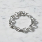 Rhodium Overlay Sterling Silver Bracelet (Size - 8), Silver Wt. 25.44 Gms_8356381_2