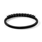 Moissanite Cuff Bangle (Size - 7) in Black Plating 10.00 Ct._8356590_5