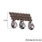 Grey Crystal Earring with Push Back_8356625_5