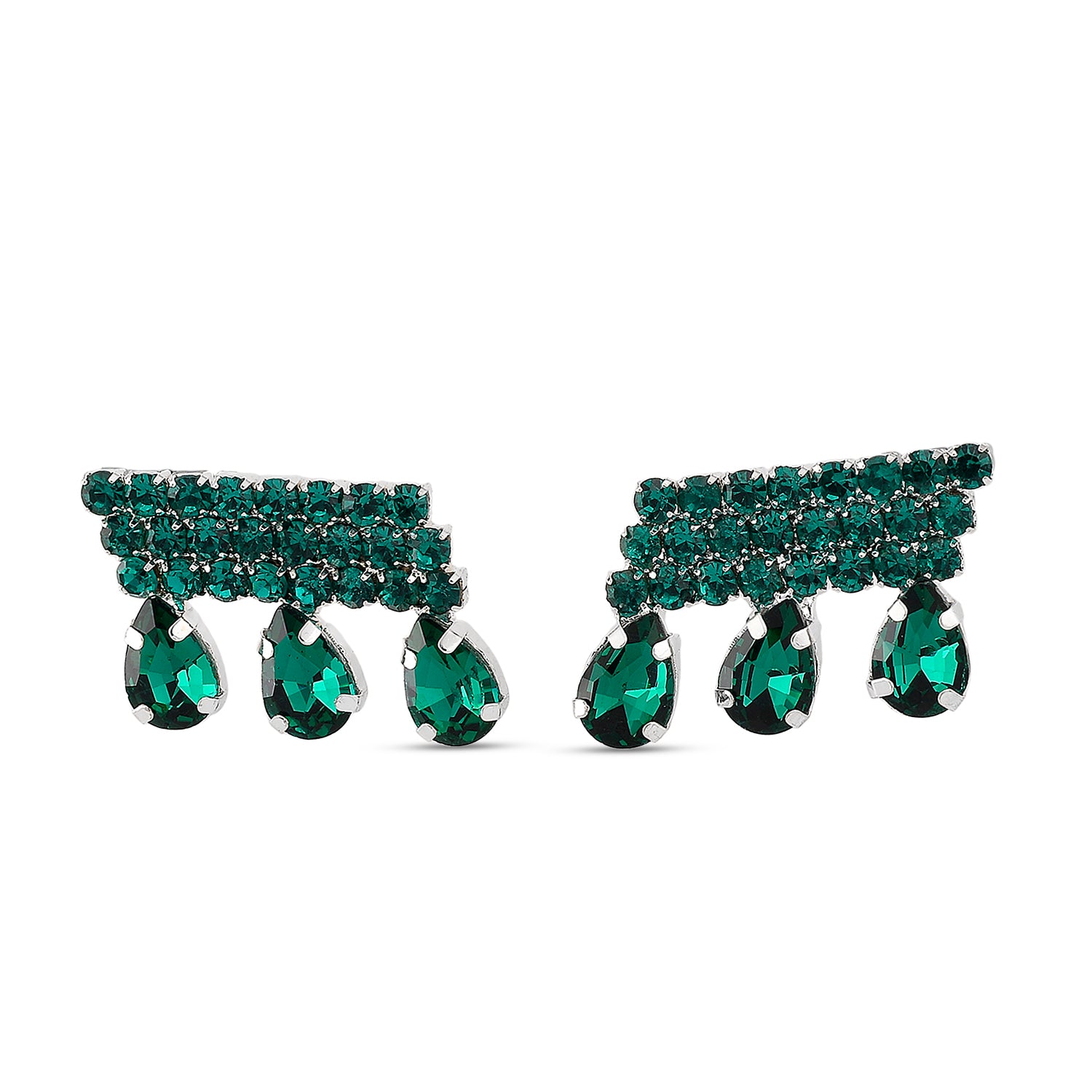 Green Crystal Earring with Push Back 8356627 0