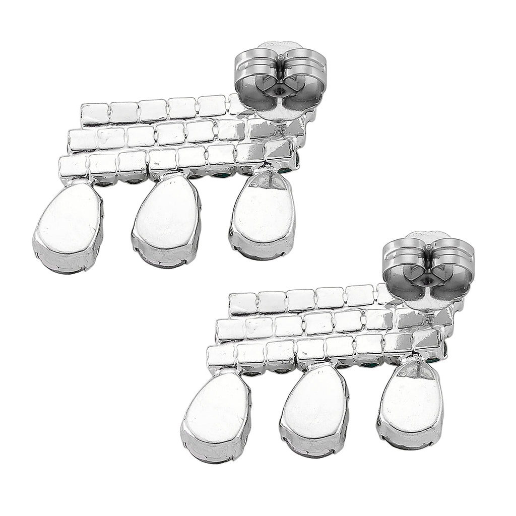 Green Crystal Earring with Push Back_8356627_3