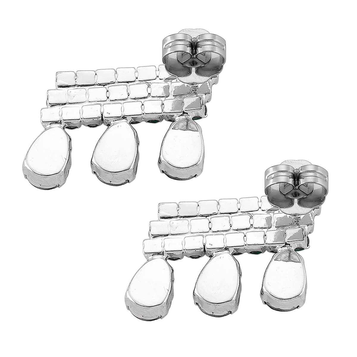 Green Crystal Earring with Push Back 8356627 3