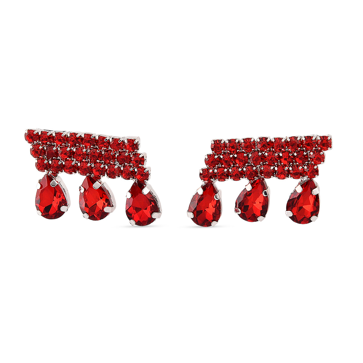 Australian Magic Red Crystal Earring with Push Back 8356628 0