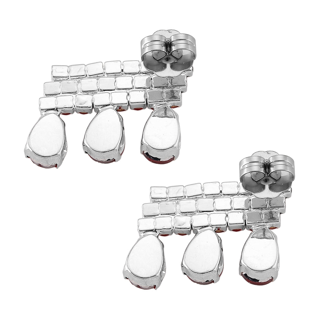 Australian Magic Red Crystal Earring with Push Back_8356628_3