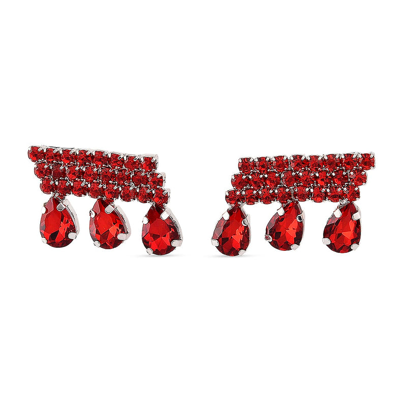 Australian Magic Red Crystal Earring with Push Back_8356628
